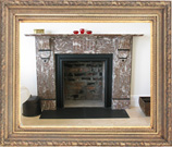 marble fireplace rouge